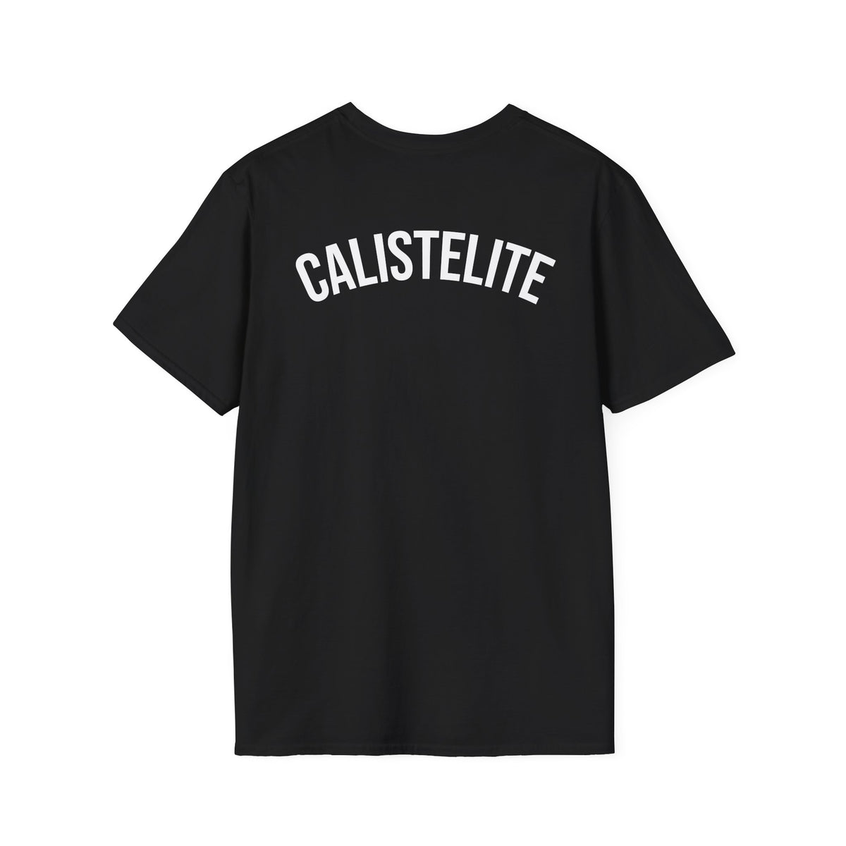 Black CalistElite calisthenics T-shirt, back print